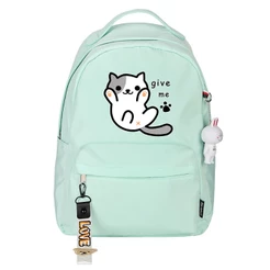 Mochila Escolar Juvenil Reforçada Espaçosa Cat Teen Original Yupe