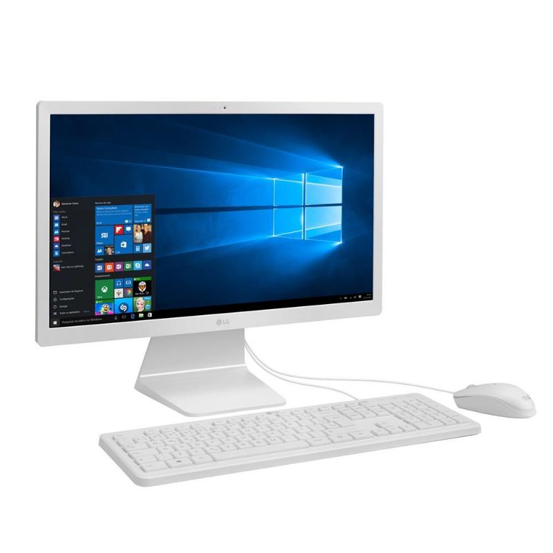 Computador LG All in One Quad Core 4GB 500GB Tela Full HD 21.5” Windows 10