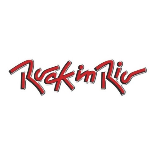 Emblema Rock In Rio Adesivo Resinado Vermelho Linha Volkswagen Fox Gol Saveiro