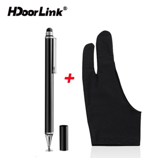 Hdoorlink 2 Em 1 Caneta Capacitiva Stylus Touch Screen Desenho Digital Universal Lápis Com Luva Para Android em Oferta na Shopee