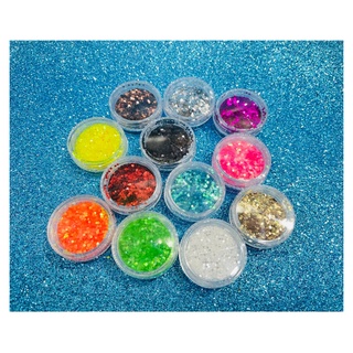 Glitter Flocado Com 12 Para Unhas Unidades Lançamento Promoção