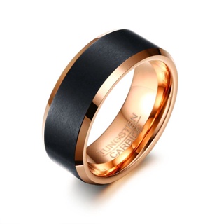 Vnox Mens Anel De Carboneto De Tungstênio Homens Preto Fosco Escovado Anel De Noivado Casamento Jóias em Oferta na Shopee
