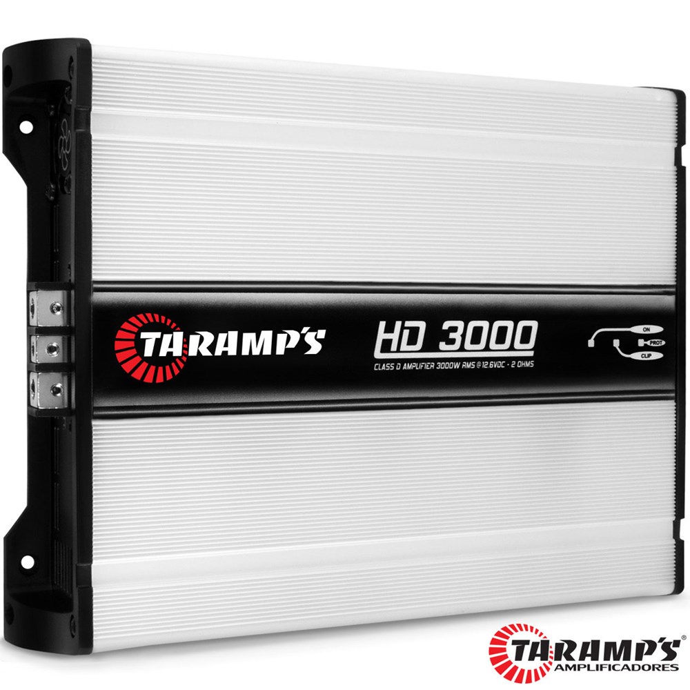 Modulo Taramps Hd 3000 2 Ohms 3000w Rms Amplificador Som Automotivo