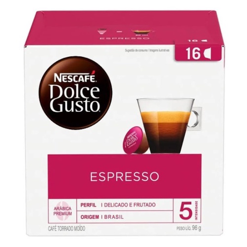 Café Dolce Gusto 10 Cápsulas Espresso para Máquina Nespresso
