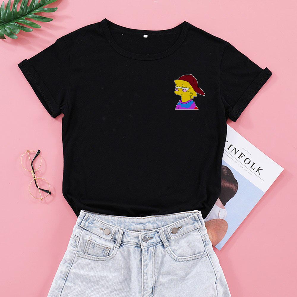 Camiseta Feminino Lisa Swag Simpson Blusinha T-shirt feminina Blusinha Masculino Masculina Infantil menino menina meme