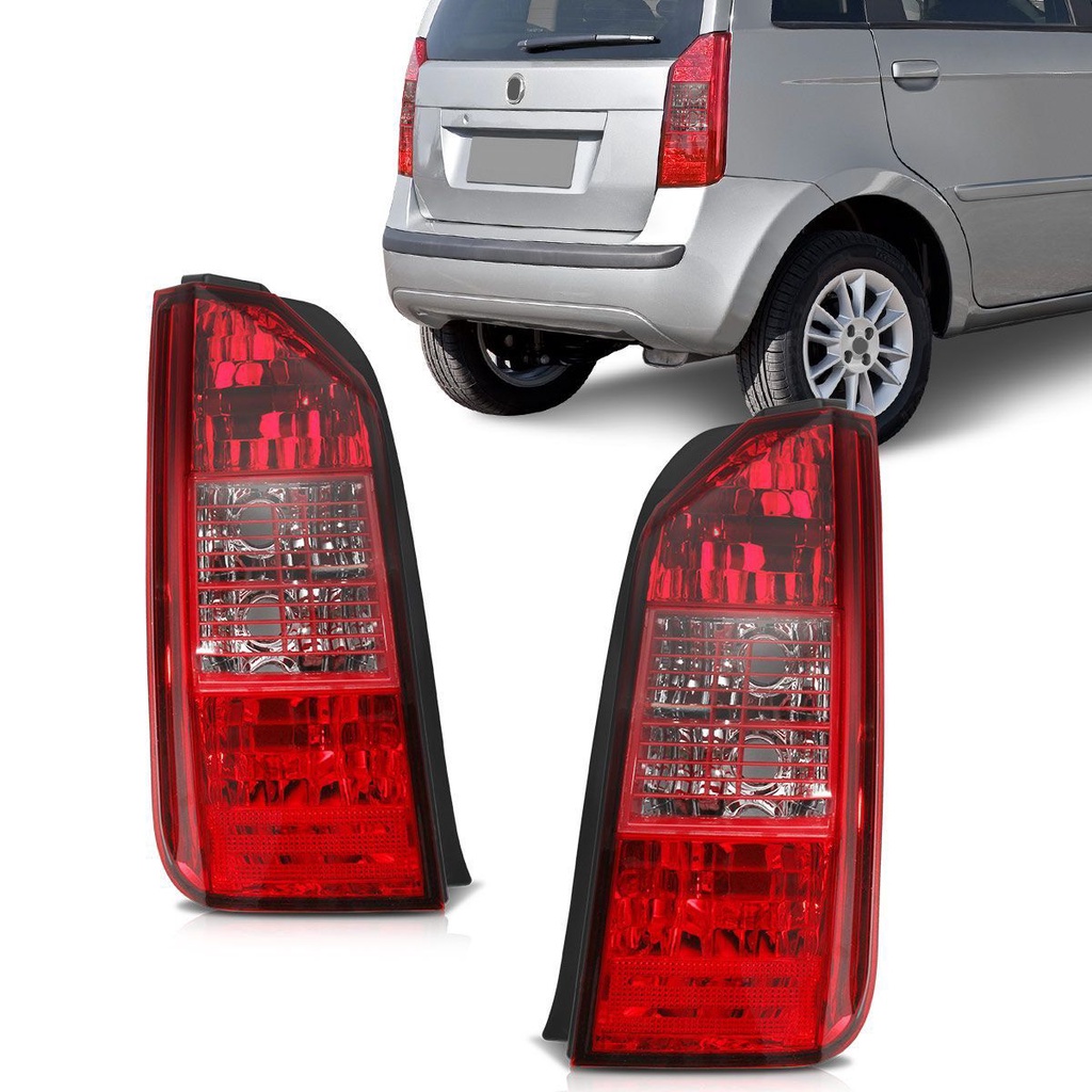 Lanterna Idea 2005 2006 2007 2008 2009 2010 Com Grade Vermelha em Oferta na Shopee