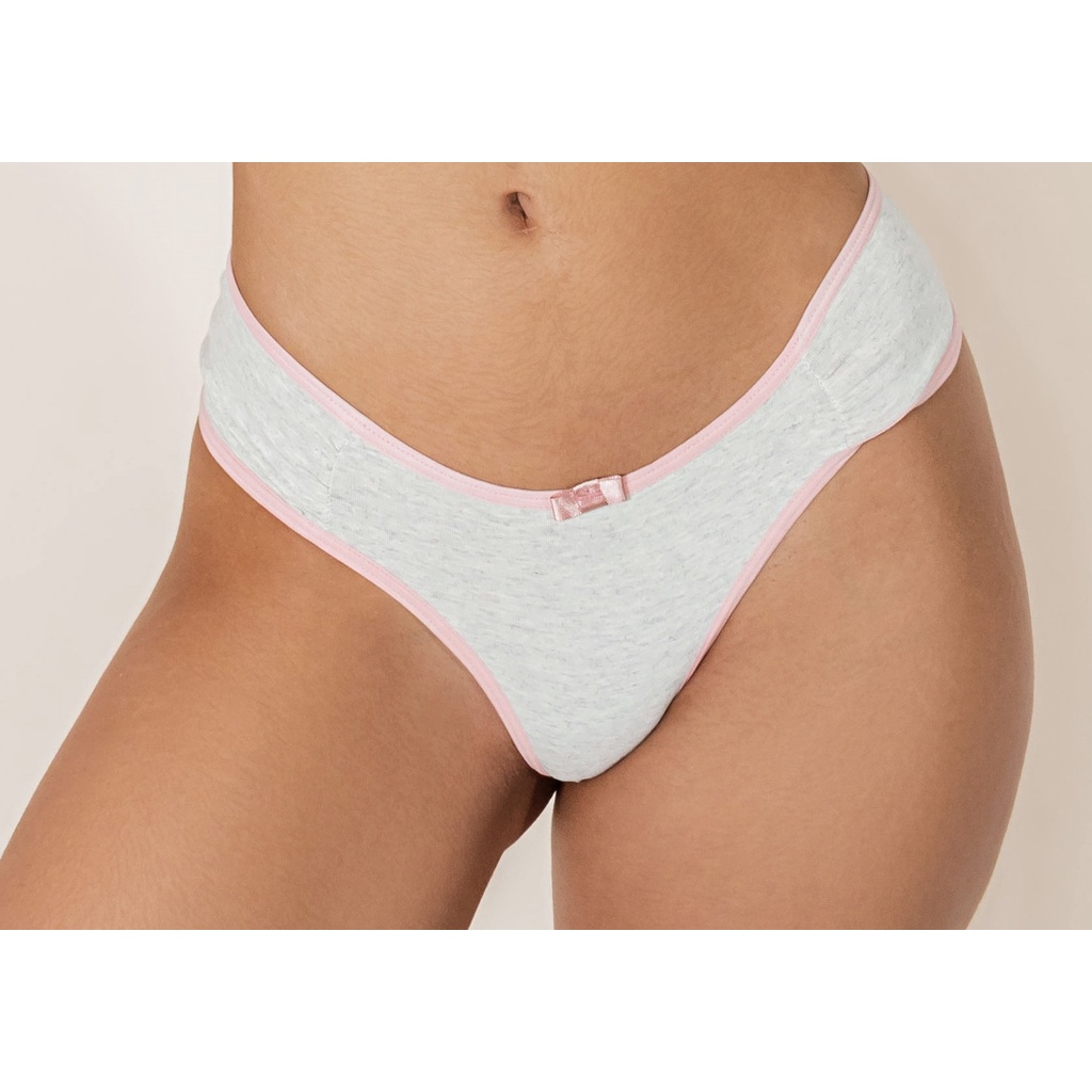 Kit com 20 Tanga cotton mesclada calcinha algodão confort kit promoção 20 unidades — imagem 2 de 2