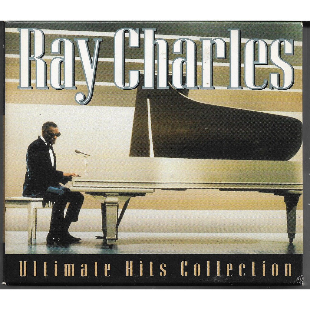 CD Importado Ray Charles - Ultimate Hits Collection - Raro Box Com 2 CDs e Livro Original Usado em Excelente Estado