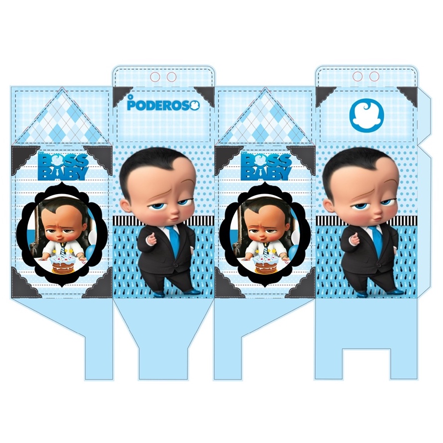 KIT 10 UND. CAIXINHAS PERSONALIZADAS (FOLHA COM ARTE IMPRESSA) TEMA PODEROSO CHEFINHO MORENO