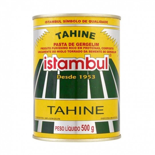 Pasta De Gergelim Tahine Istambul Lata 500g em Oferta na Shopee