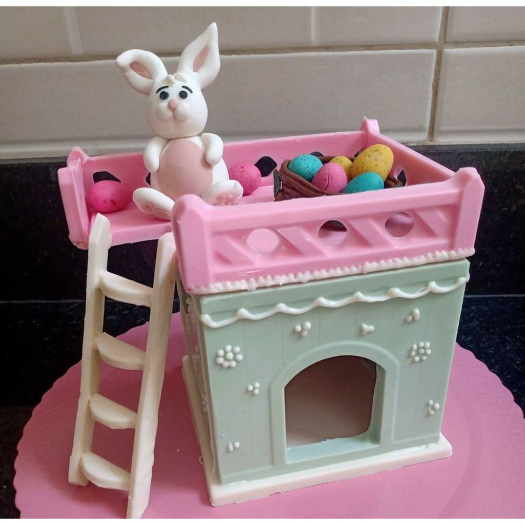 1~5 Forma Placa de Modelagem Para Chocolate CASINHA DO COELHO– CÓD P861(PROMOÇÃO PORTO)