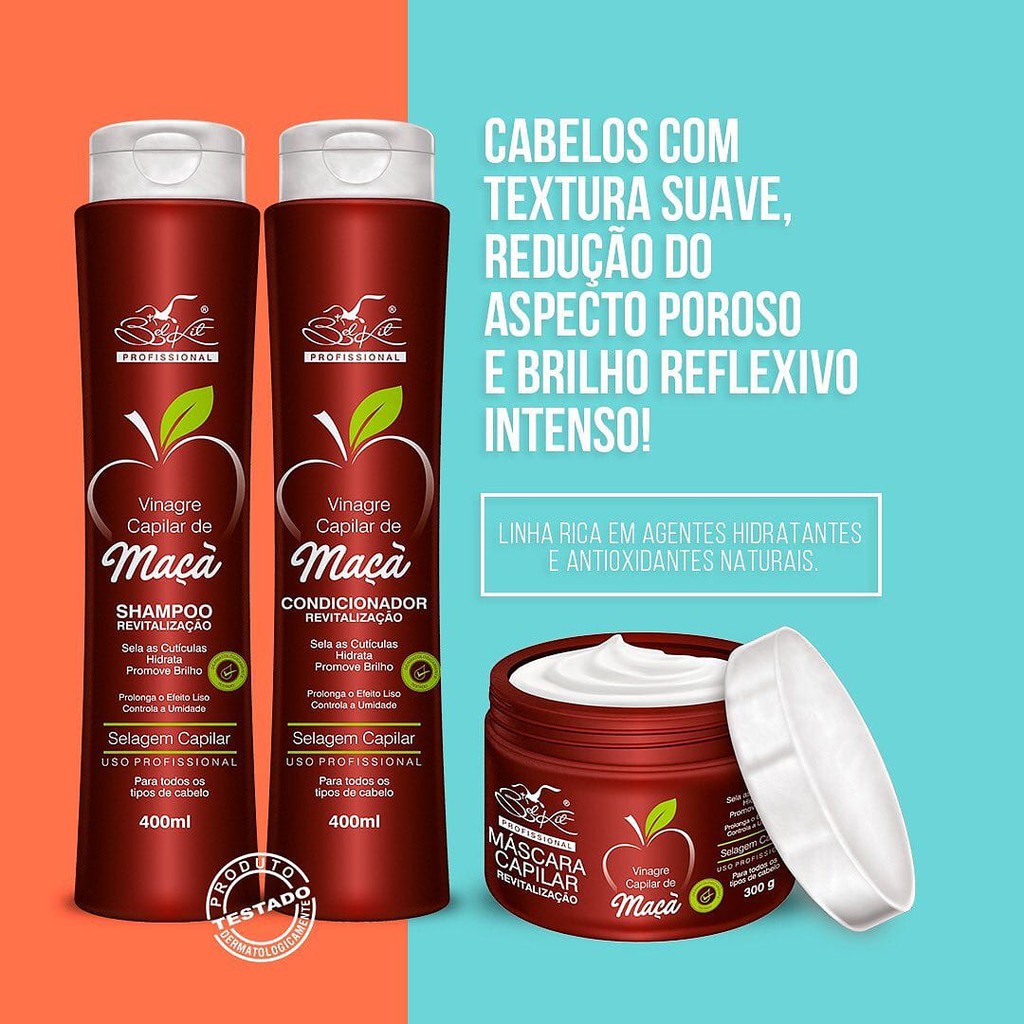 Kit Capilar Vinagre De Ma Belkit Shopee Brasil