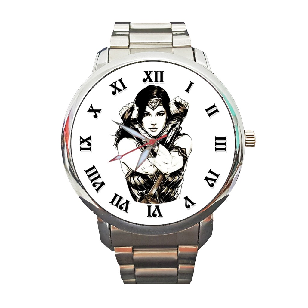 Relógio Personalizado Wonder Woman Mulher Maravilha Original Impacto Relógios Colecionador Coleção 1608G