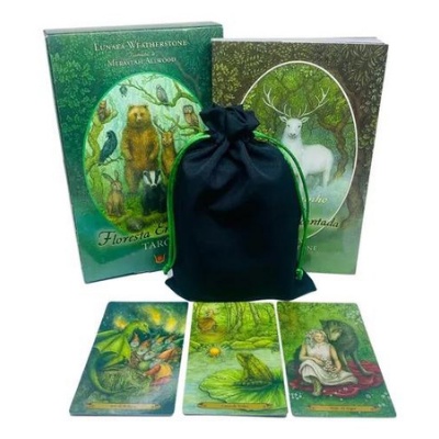 Livro E Tarô Floresta Encantada Em Português + Saquinho