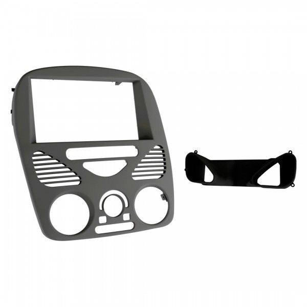 Moldura 2 Din Palio G2, Siena Fire, Strada 1.4 Fire c/ Ar 02/14 - Fiamon - Prata em Oferta na Shopee