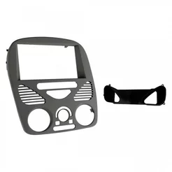 Moldura 2 Din Palio G2, Siena Fire, Strada 1.4 Fire c/ Ar 02/14 - Fiamon - Prata
