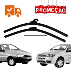 Par Palheta Limpador ParaBrisa Palio 1996 97 98 99 2000 2001 2002 Silicone