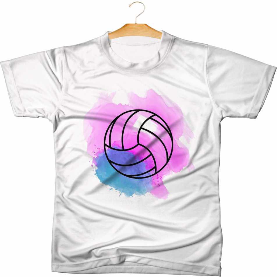 Camiseta Camisa Volei Ball Jogo Infantil Adulto - 019