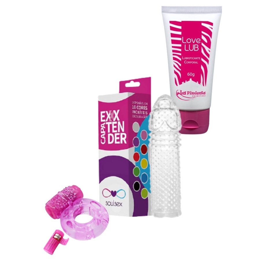 Kit Capa Peniana Extensora Cm Anel Peniano Gel Lubrificante G Sex Shop Shopee Brasil