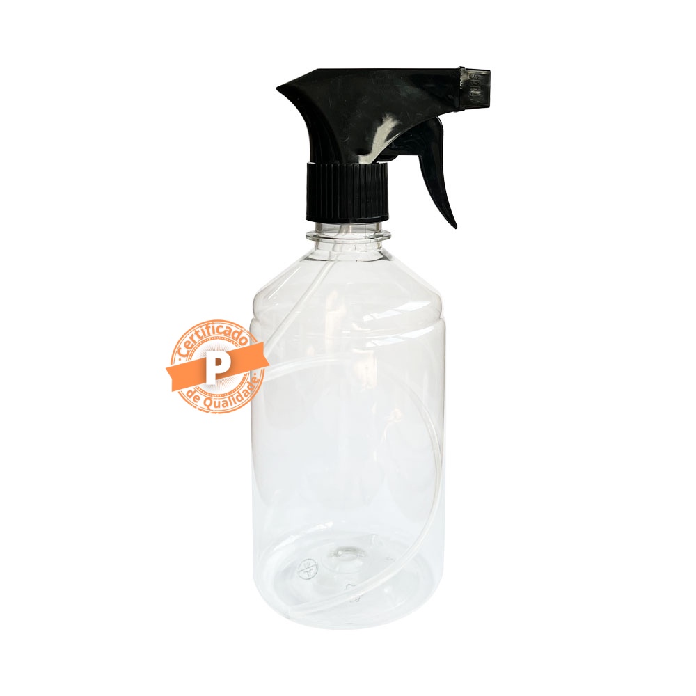 Frasco Pet Borrifador C/ Válvula Gatilho 500ML (10 Unidades)