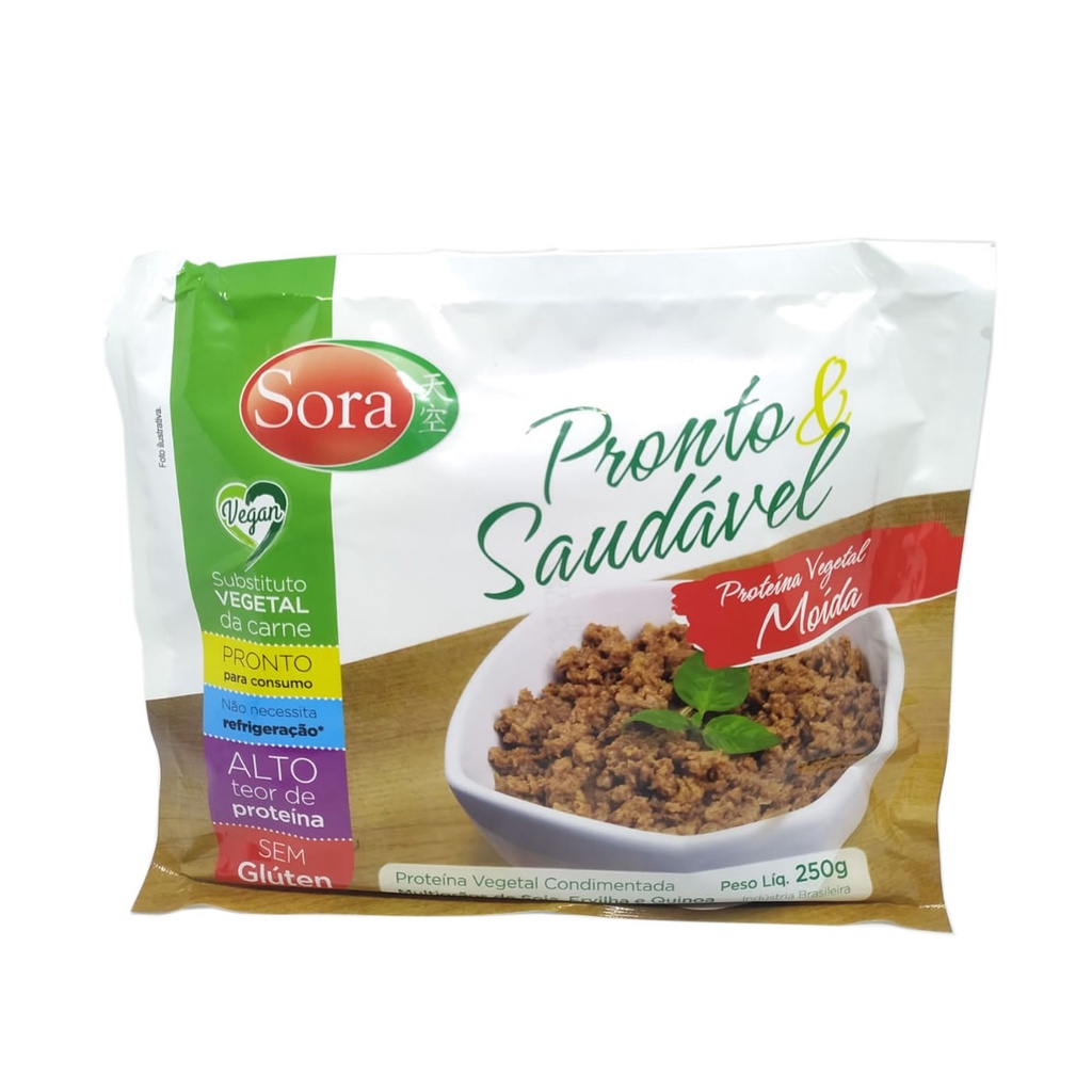 Proteína Vegetal Moída 250g - Sora em Oferta na Shopee
