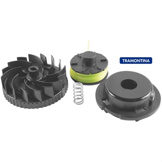 Kit Carretel para Aparador de Grama Tramontina - Completo - Original em Oferta na Shopee