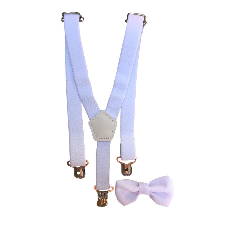 Kit Suspensório+Gravata Infantil Menino e Menina Premium - Presilha, Várias Cores, Ajustável — imagem 2 de 2
