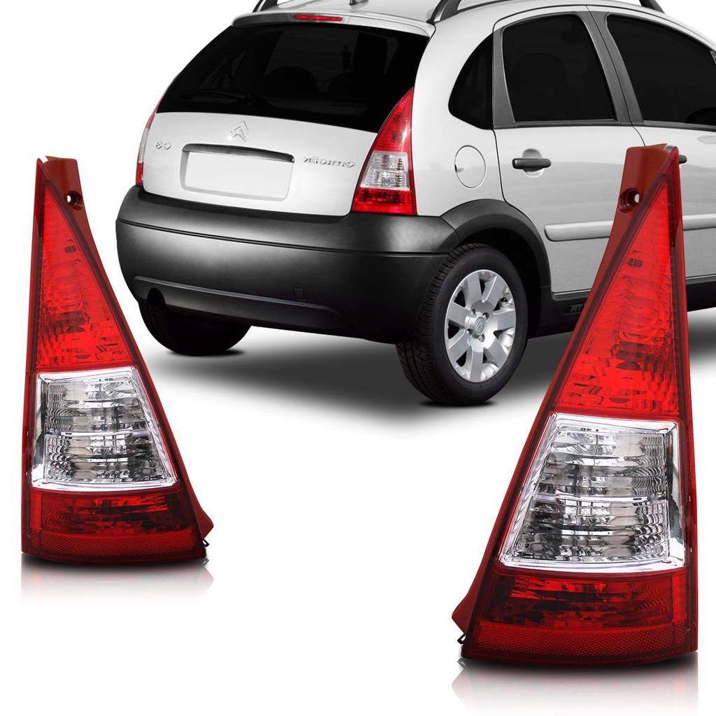 Lanterna C3 2007 2008 2009 2010 2011 2012 Bicolor em Oferta na Shopee