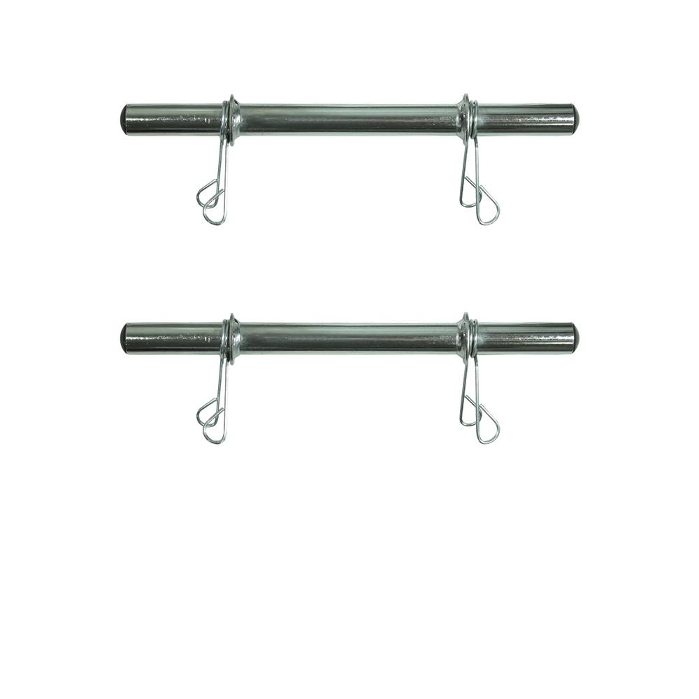 02 Barras Ocas Halteres 40 Cm Com Presilhas Academia Musculação Anilhas de Peso