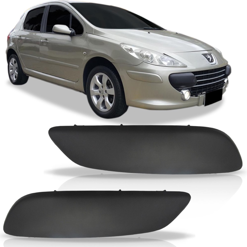 Moldura Lateral Parachoque Dainteiro Peugeot 307 2007 A 2012 em Oferta na Shopee