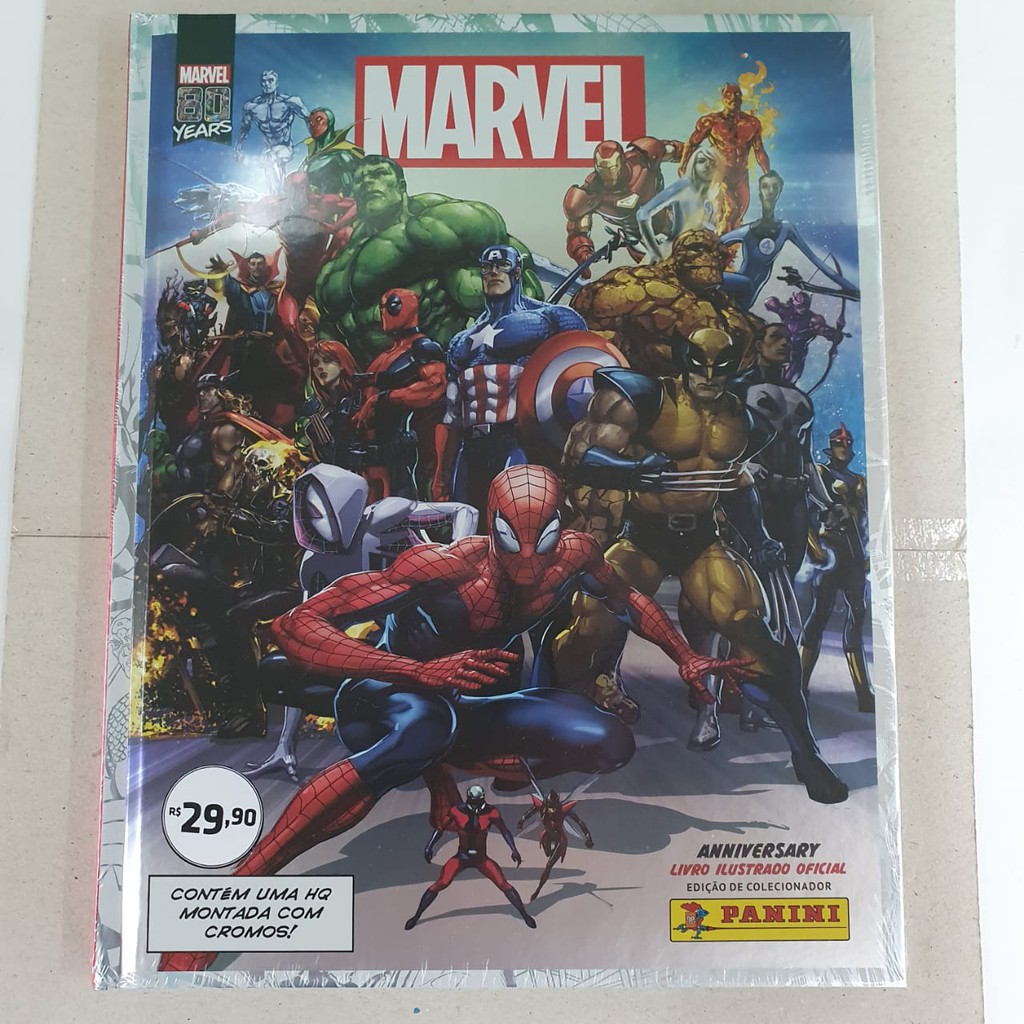 Álbum Figurinhas Marvel 80 Anos Panini 2020 Completo Original Panini