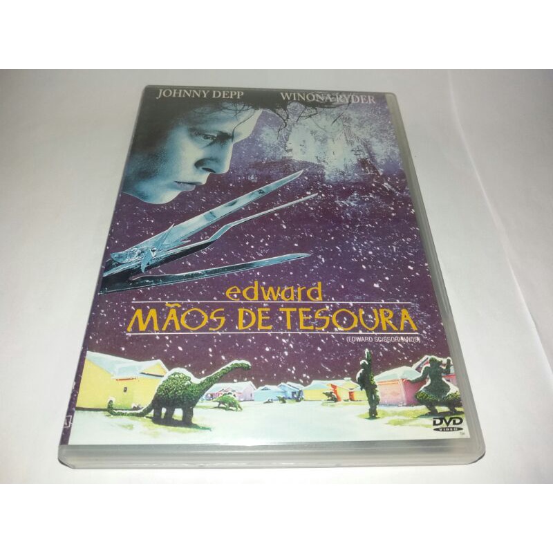Dvd - Edward Maos de Tesoura - 1990 - Johnny Depp - Tim Burton - Dublado - Novo