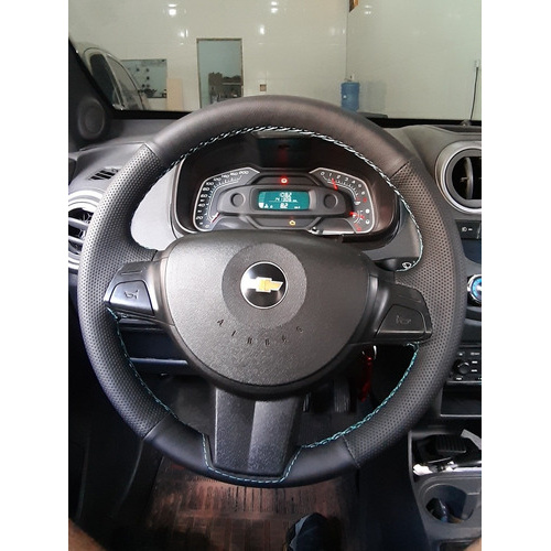 Capa De Volante Costurada Agile C/ Airbag (linha Azul Claro) em Oferta na Shopee