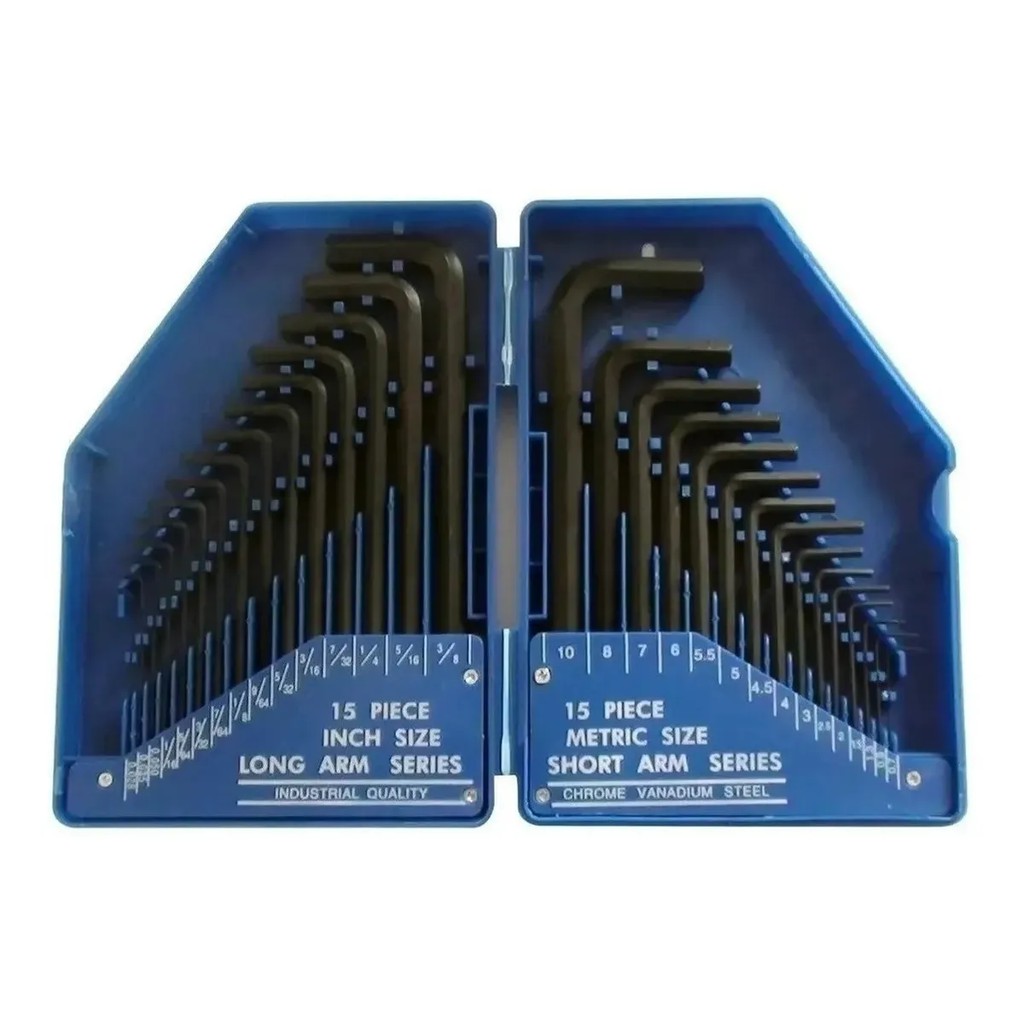 Jogo Chave Allen Cromo Vanadium 30 Peças + Estojo Expositor