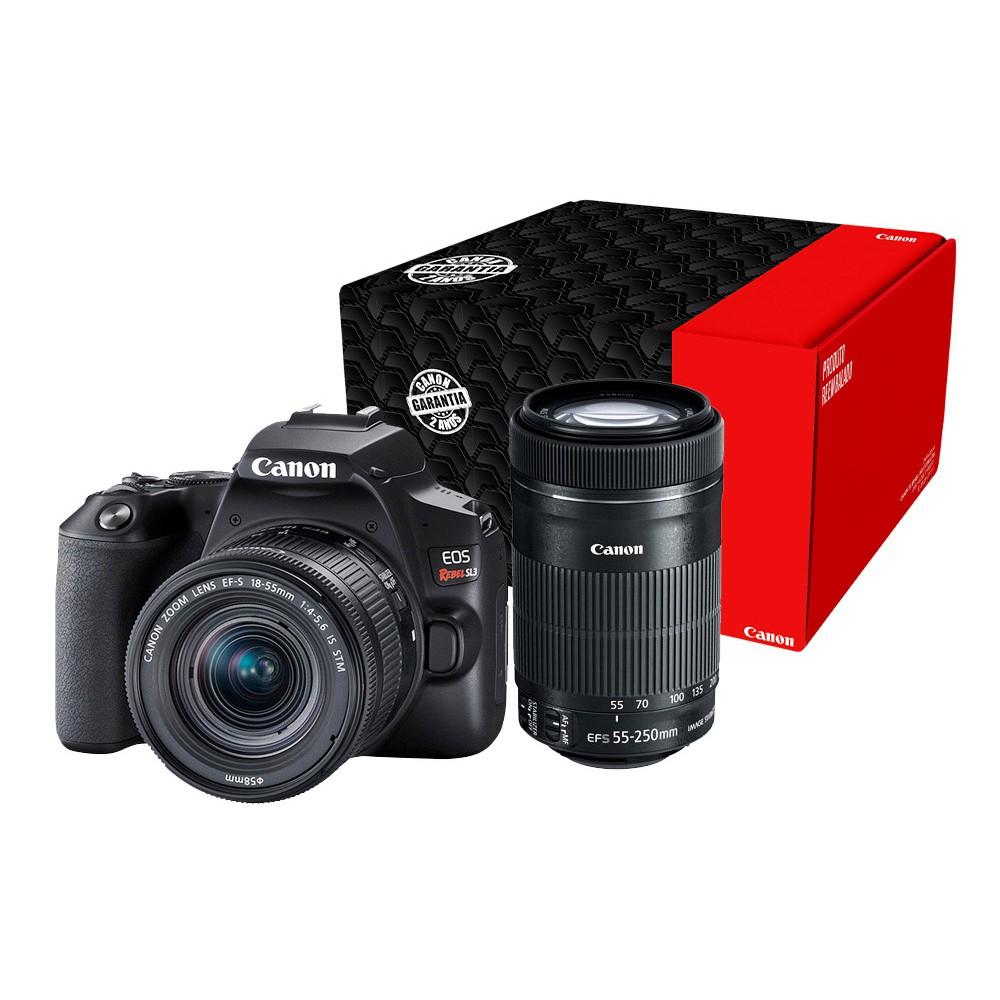 Câmera Canon Sl3 Kit Com Lente Efs 1855mm Shopee Brasil