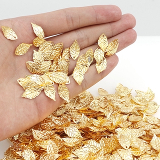 20 Peças De Metal Encantado Carimbo De Contas De Folha De 10 * 19mm Brincos Pingentes De Bricolage Encantos Flutuantes Para A Confecção De Jóias