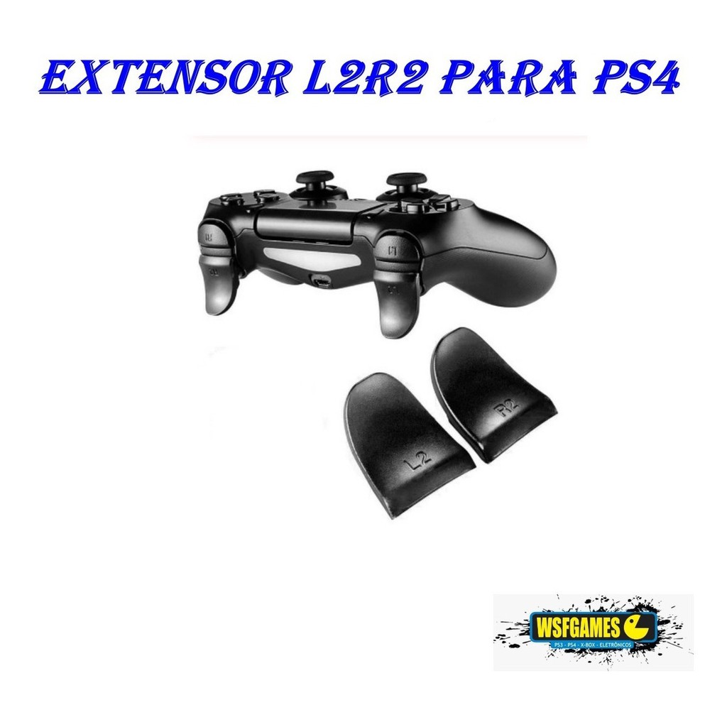 Gatilho Botão Extensor L2 R2 Controle Ps4 Trigger Stop