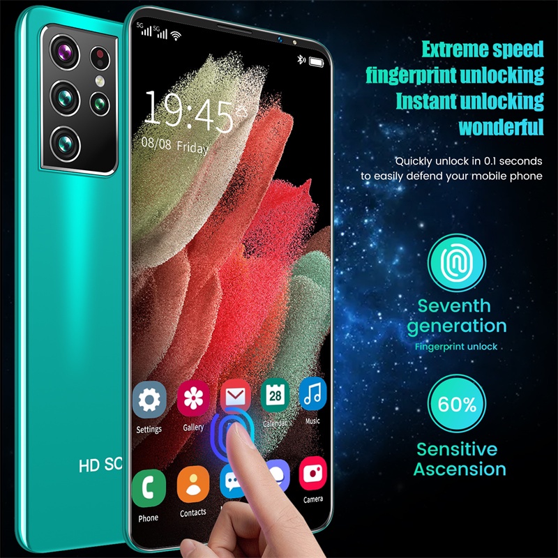 Celular S21Ultra 5.5 Polegadas Android11 Fone 5G Smartphone