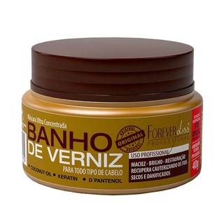 Máscara Banho de Verniz 40g Forever Liss Brilho Intenso - Tratamento Hidratação