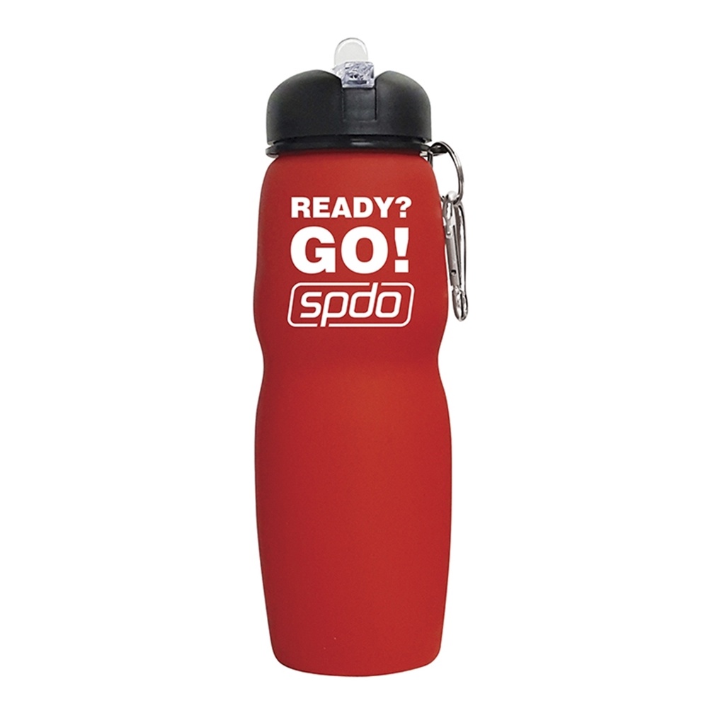 Garrafa Squeeze Silicon 700ml Speedo Vermelho