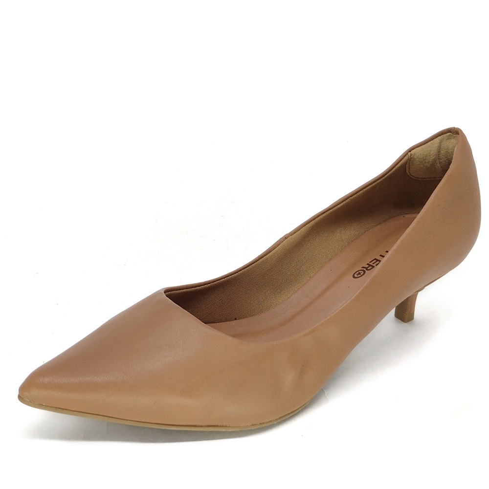 Sapato Scarpin Feminino Couro Bottero Salto Baixo Bico Fino | Shopee Brasil