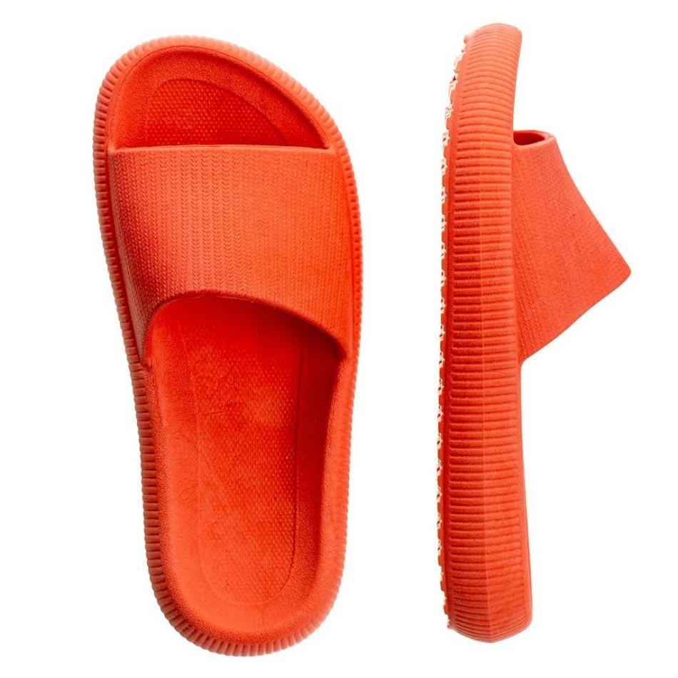 Kit Chinelo Nuvem Tendência Confortável Laranja