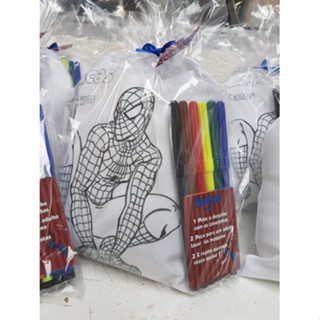 10 Almofadas 15x20 Pinte e Lave Colorir Lembrancinha Aniversario Homem Aranha em Oferta na Shopee