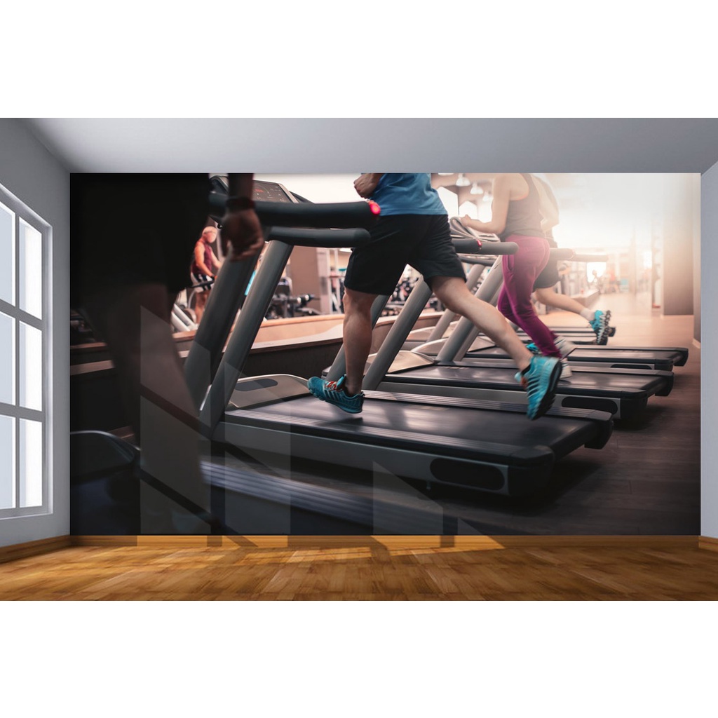 Papel de Parede - Adesivo de Parede - Adesivo Decorativo - Academia - Musculação - Meditação 3D ACA05