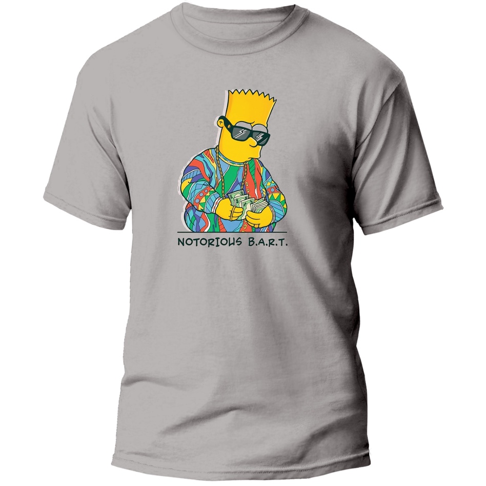 Camiseta Camisa Bart Simpsons Notorious Biggie Rapper Hip Hop Malha Premium
