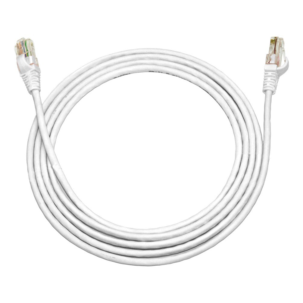 Kit Cabo Patch Cat6 Furukawa Branco 1,5 Mts + 3 Mts + 20 Mts