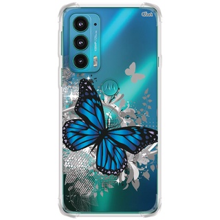 Capa Capinha Anti Shock para MOTO EDGE 20 (0351) BORBOLETA COLORED
