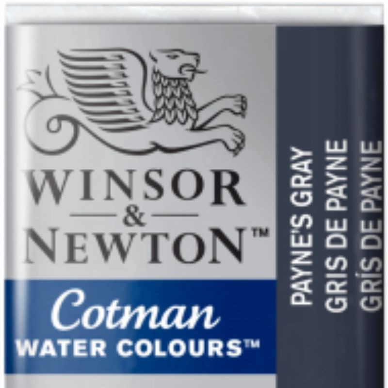 Aquarela Winsor Newton Cotman Pastilha 465 Paynes Gray