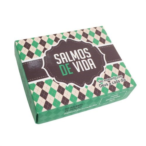 Caixinha de Versículos Diários | Salmos de Vida | Verde em Oferta na Shopee