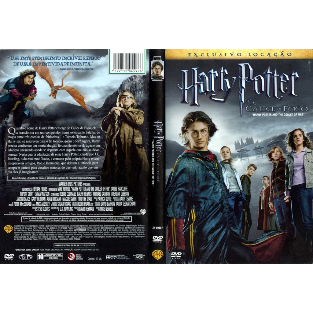 DVD Original Harry Potter e o Cálice de Fogo